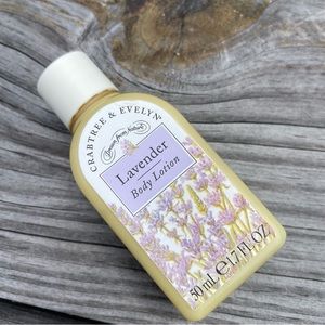 Crabtree & Evelyn Lavender Body Lotion Drawn From Nature  1.7Oz New Vtg Original